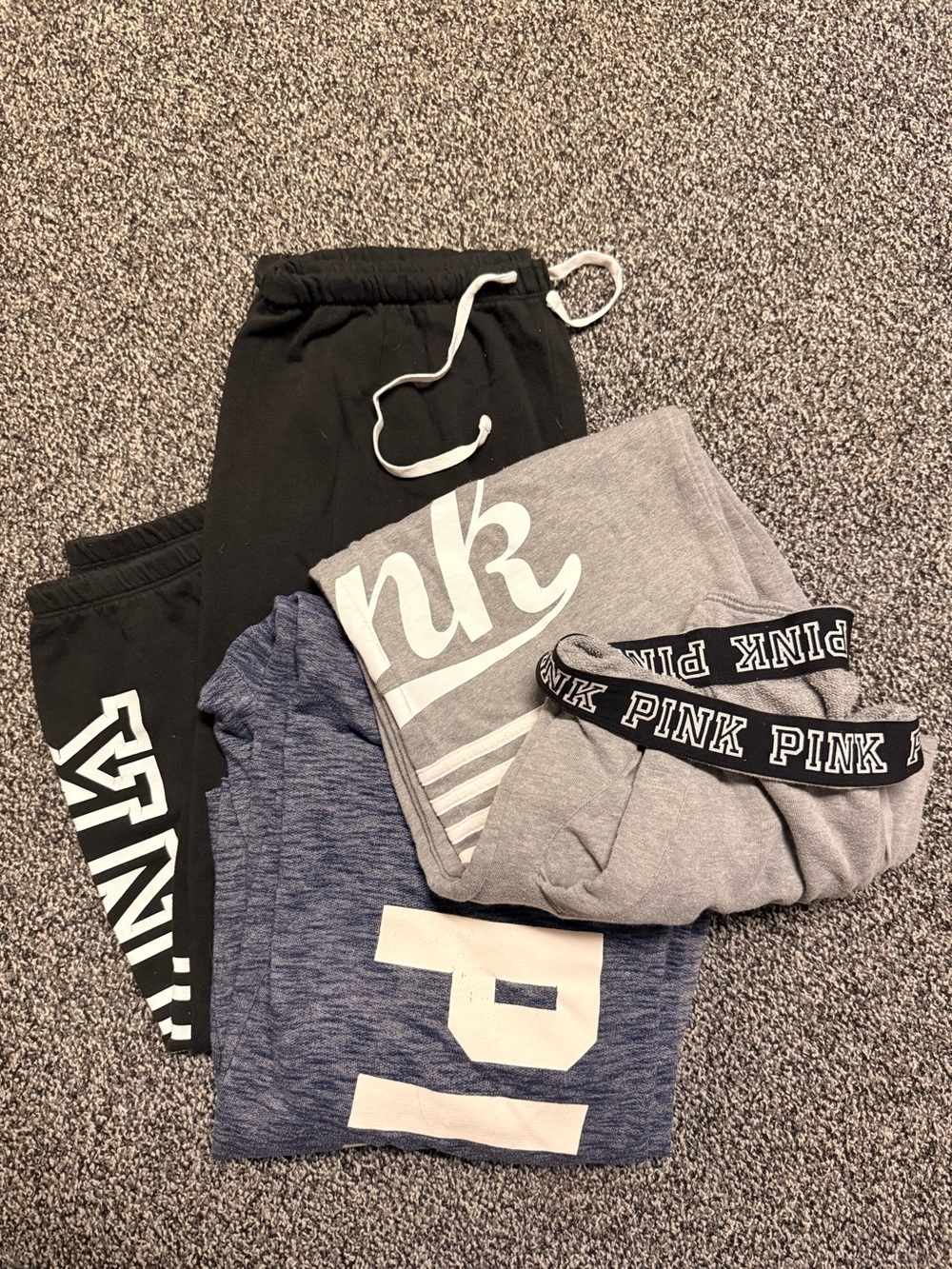 PINK Victoria's Secret 3 pairs Lounge Sweatpants sizes medium and large